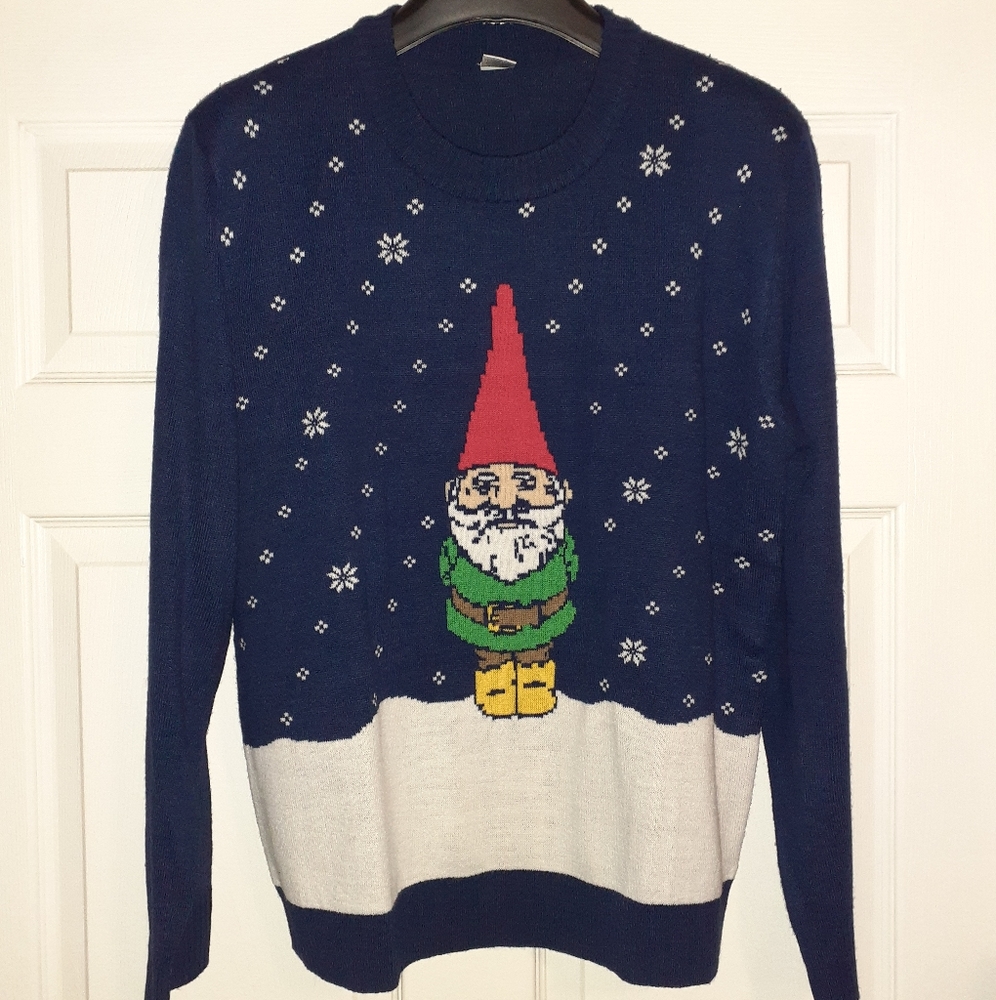 Gnome Adult Large Ugly Christmas Sweater New